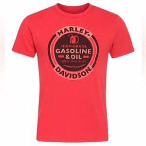 Harley-Davidson Red Oil Can Logo T-Shirt - L